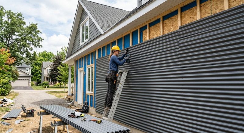 Corrugated Siding Installation in Dickson County, TN
