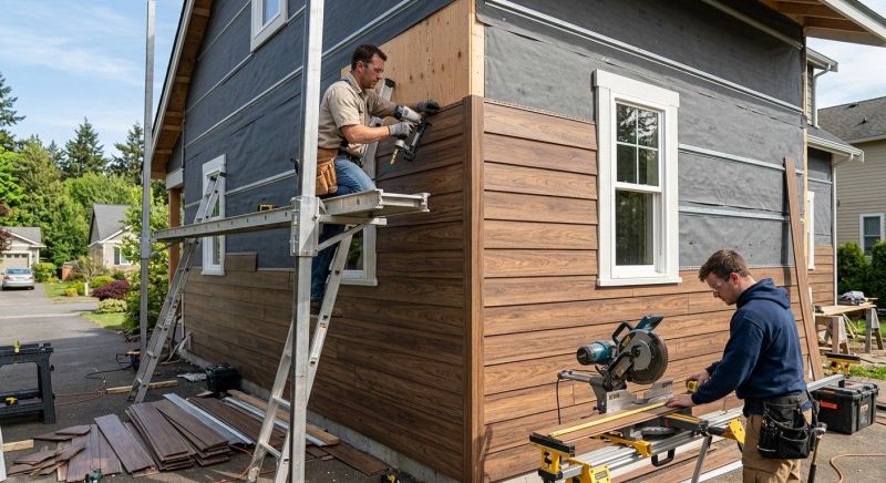 Faux Wood Siding Installation in Lyles, TN