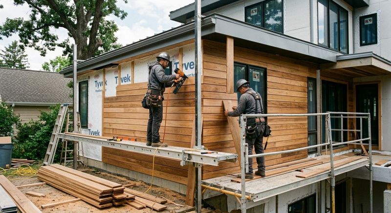 Hardwood Cladding Installation in Dickson County, TN