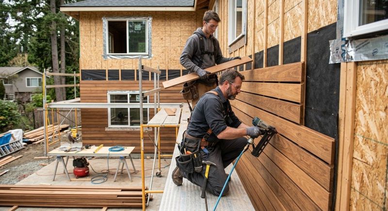 Hardwood Cladding Installation in Dickson County, TN