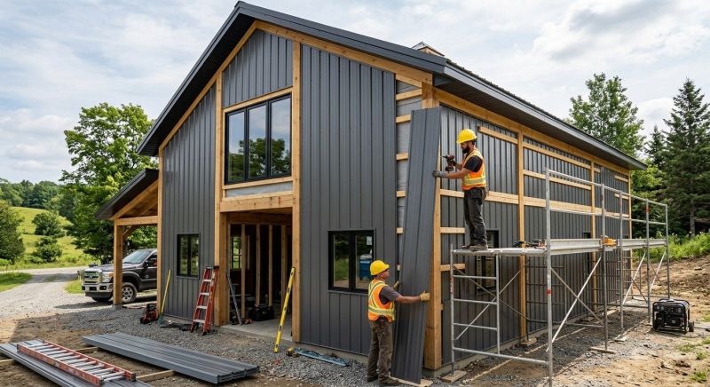 Metal Barn Siding Installation in Dickson County, TN