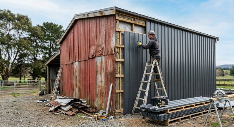 Sheet Metal Siding Replacement in Dickson County, TN