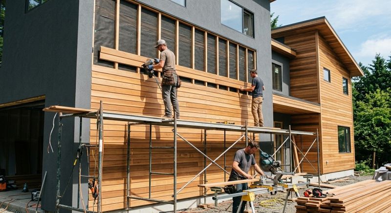 Wood Cladding Installation in Bon Aqua, TN
